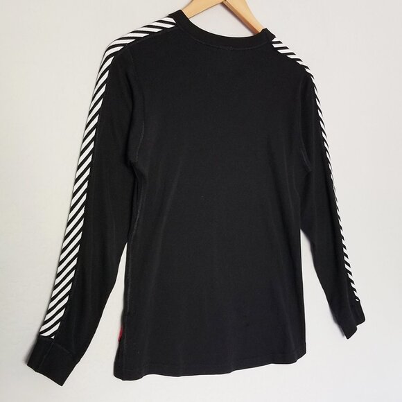 Helly Hansen Woman’s M LIFA Long Sleeve Crew Base Layer Top Black Ski Hiking Dry - Picture 4 of 16